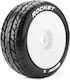 Louise Rc B-rocket 1-8 Buggy Tire Set Mounted Soft White Wheels Hex 17mm L-t3190sw Louise Rc World