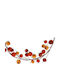 Gisela Graham Garland Velvet Pumpkins Various Colors 150cm