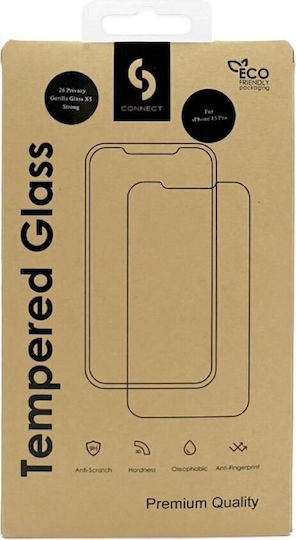 Connect Me 3D Tempered Glass Black (iPhone 12 / 12 Pro)
