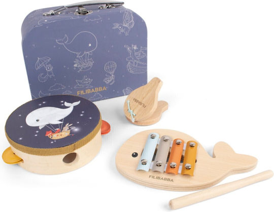 Filibabba Instrument Muzical din Lemn cu Muzică și Sunete pentru 12++ Luni