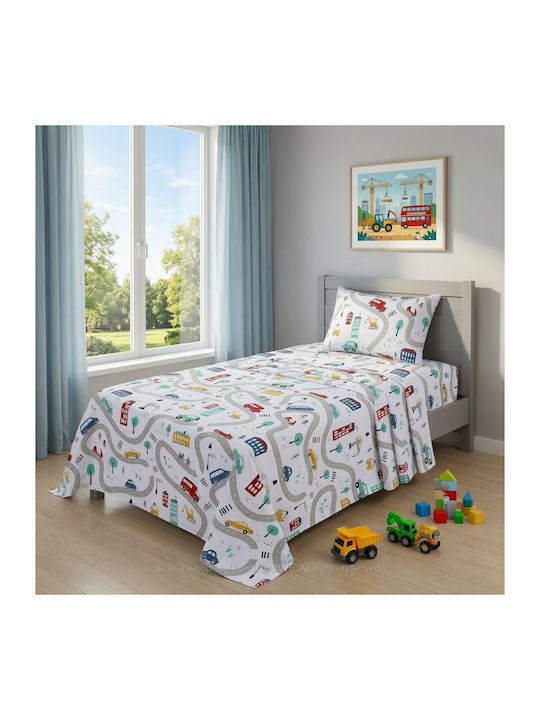 Casa Colori Kids Cotton Pillowcase Set 50x70cm Multicolour