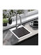 Rea Drop-In Sink Inox Satin W45xD40cm Black