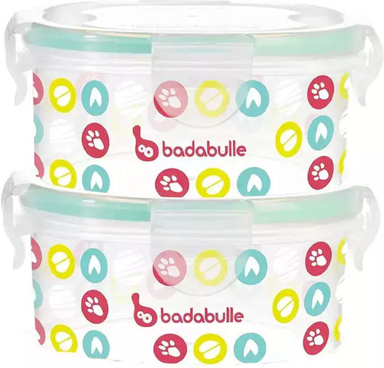 Badabulle Mehrfarbige Mittagsboxen Set 2Stücke