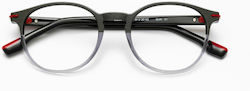 Woodys Black On Transparent Grey Round Prescrip...