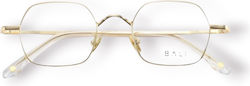 Bali Core 01 88308 C2 Unisex Metal Prescription Eyeglass Frames Square Gold