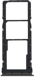 Υποδοχή Κάρτας Dual Sim Sd Card Dual Sim Tray Sd Card Samsung Galaxy A03s A037 Black