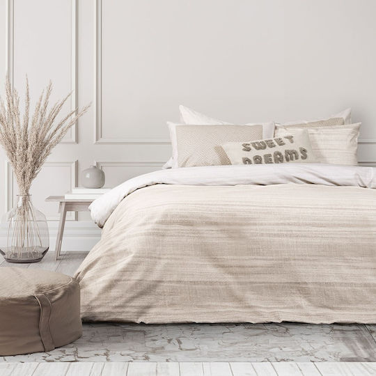 Nima Set Cearșafuri Flanel 240x260cm. Venity Beige 4buc