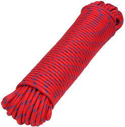 Geflochtenes Seil 30 Meter Fiero Rotes 6mm Geflochtenes Seil 30 Meter Fiero Rotes 6mm