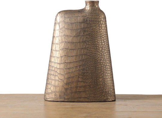 Espiel Διακοσμητικό Βάζο Polyresin Kroko Gold 22x7x30cm 1Stück
