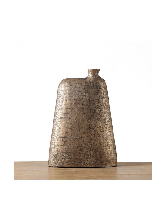 Espiel Decorative Vase Crocodile Gold 29x8x40cm