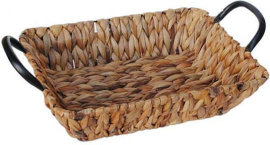 Atmosphera Dekorative Körbchen Korbweide mit Griffen Braune 35x27x7,5cm
