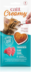 Catit Cremig Premium Katzenleckerlis mit Thunfisch 4x10g Haustierbedarf