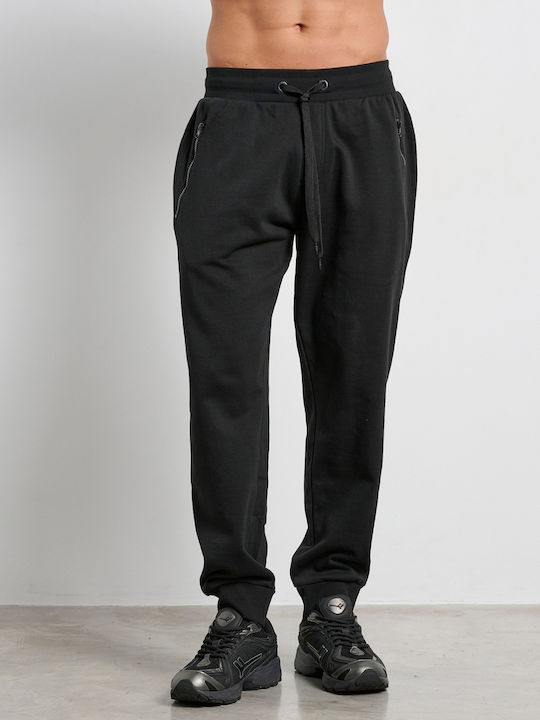 Sweatpants with Elastic Black