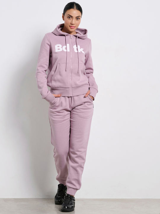 BodyTalk Women's Sweatshirt Jacket Hooded Purple