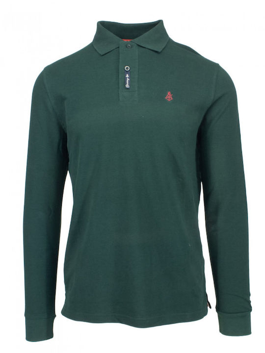 Explorer Polo Herrenbluse Langarm Kyparissi