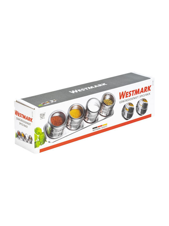 Westmark Suporturi de Condimente Inoxidabile pe Suport 4buc