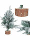 Christmas Decorative Snowy Wood Tree 50cm