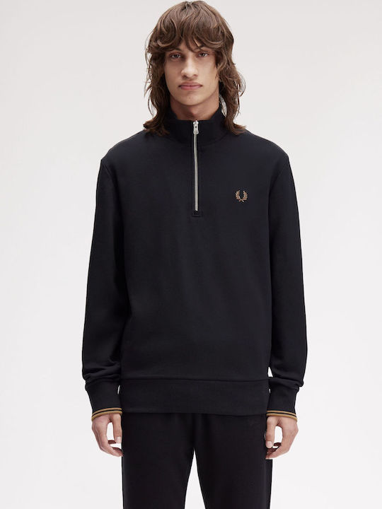 Fred Perry Μπλούζα Μακρυμάνικη Μαυρο