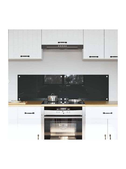 vidaXL Rectangular Glass Back Dark Gray 70x40cm 3415458 2 Pieces