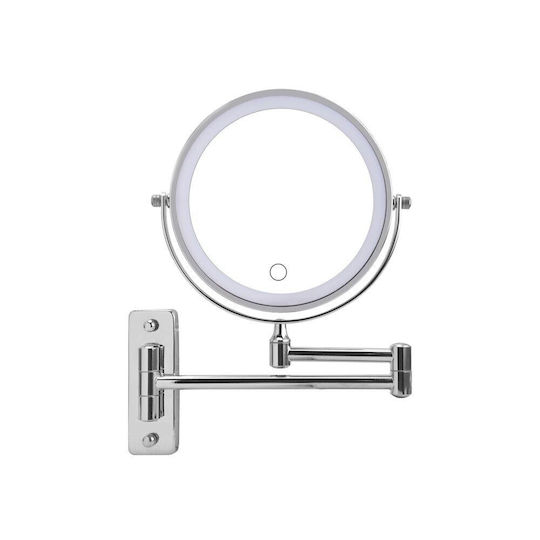 Makeup Mirror Wall with Light 17.5cm White