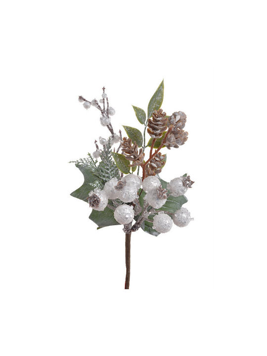 Artificial Branch with Pine Cones and Pomegranates 23cm