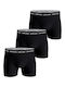 Herren Boxershorts Schwarz 3Packung