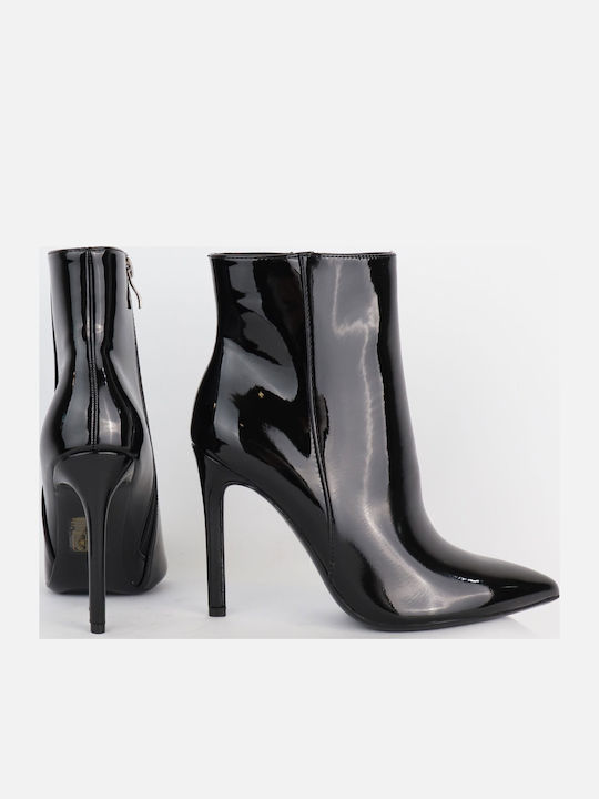 Women's Ankle Boots made of Patent Leather Black