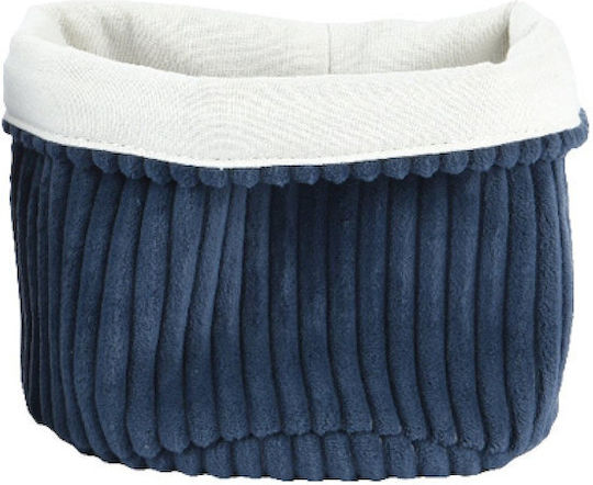Kaemingk Dekorativer Korb Stoff Blau 20x20x15cm