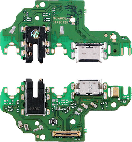 Huawei P40 Lite Type C Charging Connector Circuit Board + Audio Jack + Antenna Contact + 3p Microphone