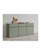 Μπουφές Alfere 103 mit Schubladen Green, Black 180x40x78cm
