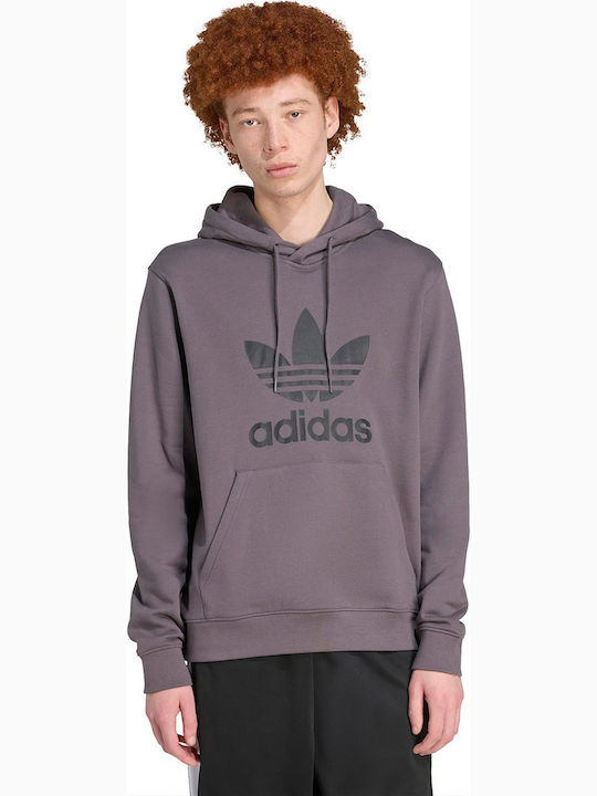 adidas Originals Trefoil Φούτερ με Κουκούλα Ανθ...
