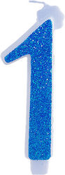 Huge Number Candles No 1 Blue Lumea