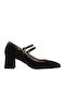 Leder Pumps Schwarz