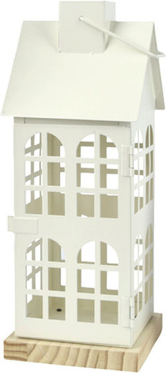 Kaemingk Felinar Metalic De masă Alb 12x12x30buc 1buc