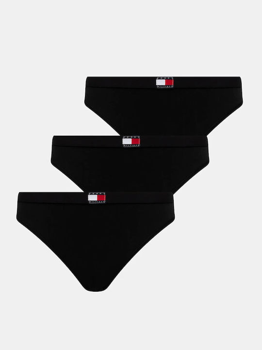 Baumwolle Damen-Slips 3er Pack Schwarze