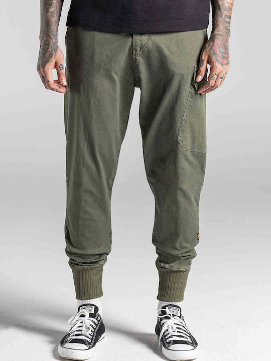 Cosi Jeans Trousers Cargo in Regular Fit Olive