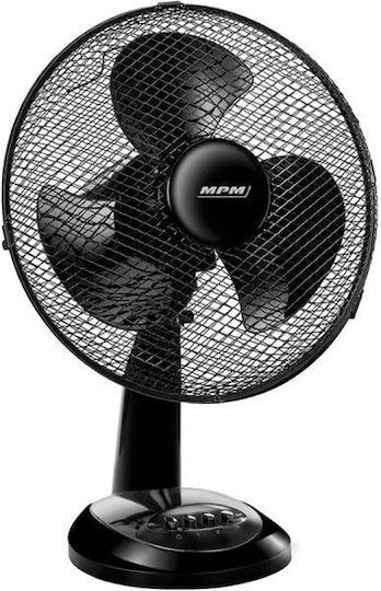 MPM Ventilator De Masă 33W Negru