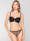 Balconette Balconette Bra with Light Padding Black