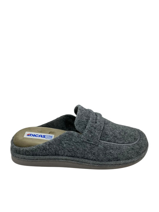 Dicas Men's Slipper Gray