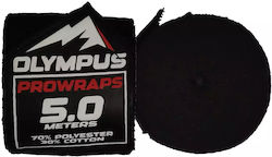 Martial Arts Hand Wraps Adults Olympus Pro-wrap Elastic 500cm Black