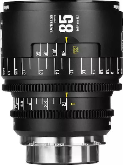 7artisans Full Frame Φωτογραφικός Φακός Infinte Cine 85mm T2.1 PL Σταθερός Μαύρος