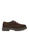Wildleder Damen Oxfords in Braun Farbe