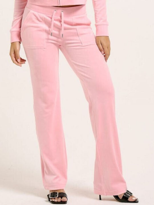 Juicy Couture Sweatpants Velvet Juicy Pink