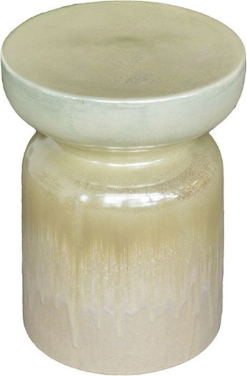 Rundes Beistelltisch Metro Beige M34.9xL34.9xH45.7cm
