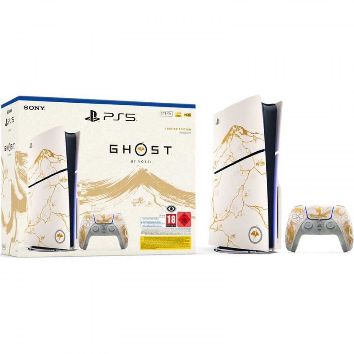 Sony PlayStation 5 Slim 1TB Ediție Limitată Ghost of Yotei