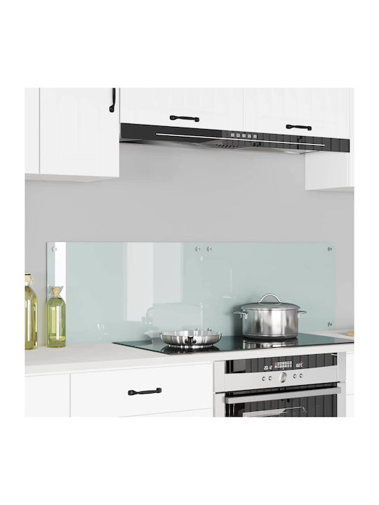 vidaXL Rectangular Glass Back White 70x40cm 3415518 2 Pieces