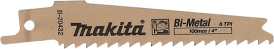 Makita B-20432 Reciprocating Saw Blade 100mm-6t
