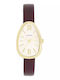 Oozoo Timepieces Womens Watch 31mm Battery With Brown Leather Strap