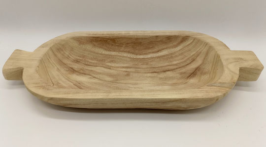 Natural Home Platou Decorativ Lemn Maro 1buc 51x6.5x22buc