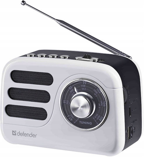 Osio Defender Signal Επιτραπέζιο Ραδιόφωνο Επαναφορτιζόμενο Μαύρο